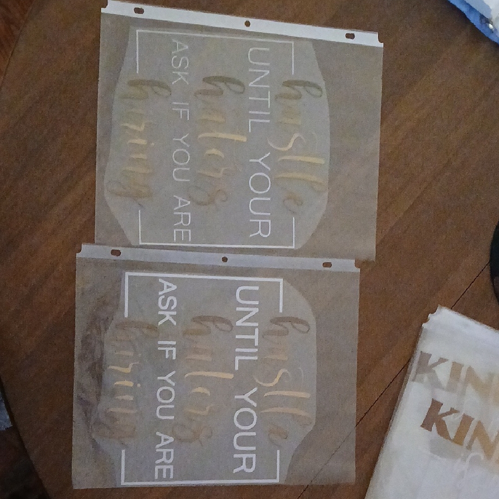 Gold and White Inspirational Wall Art